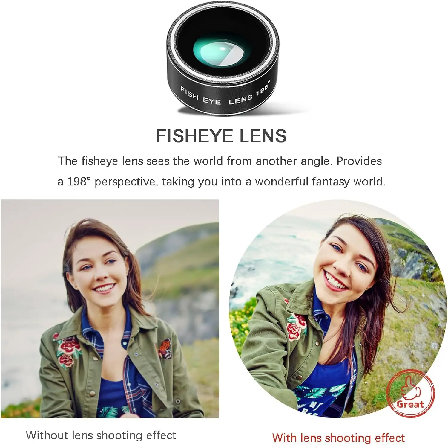 BNIFI Phone Camera Lens Kit Upgraded Version Telephoto 28X Wide Angle 0.6X Macro 20X Fisheye 198° - 71qk8QnYL._AC_SL1500_